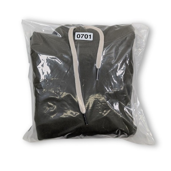 Buck Mason Brushed Loopback Hoodie Mens Large Olive Green Casual Modern - Picture 9 of 9